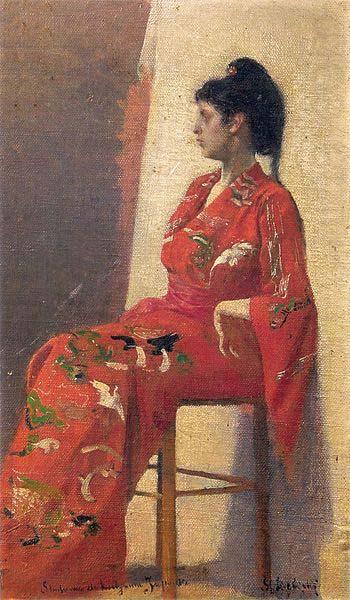 unknow artist Japanese woman china oil painting image